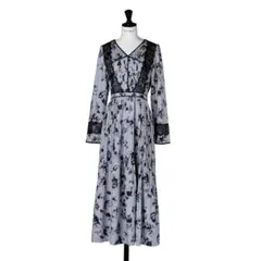 Herlipto Grasse Floral Pleated Dress