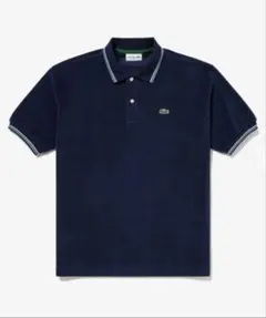 ラコステ　ポロシャツ ハイゲージ　パイル　ポロシャツ　ネイビー