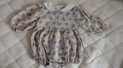 bebeholic花柄ロンパースL