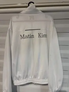 Matin Kim ホワイト マタンコーティングクロップブルゾン - メルカリ