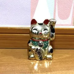 ゴールド 招き猫 置物 貯金箱