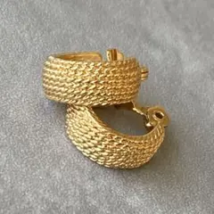 ヴィンテージ アンティーク ゴールド イヤリング monet モネ レトロ