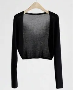 ボレロ カーディガン 黒