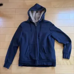 UNIQLO フリースライニング パーカー XL ネイビー