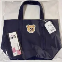オールドテディ　ワッペントートバッグ　ネイビー　L　ノベルティ付き