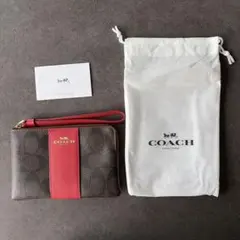 COACH シグネチャー リストレット ポーチ