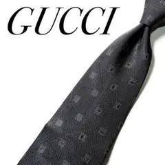 4151 グッチ ネクタイ 小紋柄 GG柄 ロゴグラム