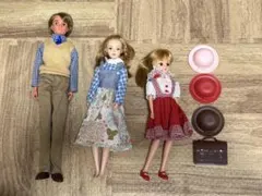 リカちゃん　人形 3体セット 小物付き
