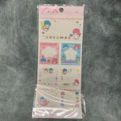 ✴︎サンリオ✴︎リトルツインスターズ✴︎キキ&ララ✴︎ラミネートシール✴︎1997年当時物
