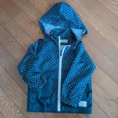 CORNHOUSE ネイビー水玉 110　ウィンドブレーカー　ジャケット