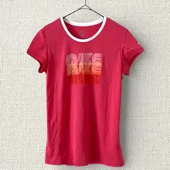 Z12-063 NIKE driFITストレッチTシャツ M ピンク 速乾