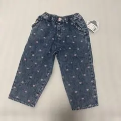 futafuta ハート柄 デニムパンツ 110cm