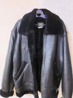 貴重90年代ビンテージUSA製 TYPE B-3 ラムレザー ブラックLサイズ