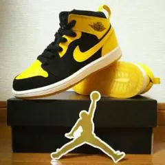 NIKE JORDAN1 retro MID BP NEW LOVE黄色18cm