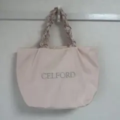 【CELFORD】フリルラメ刺繍トートバッグ（wide) LPNKのサムネイル
