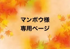 マンボウ様 専用ページ