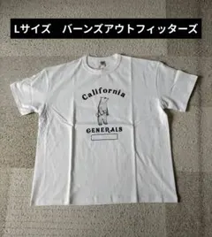 Мサイズ バーンズアウトフィッターズ Tシャツ ホワイト ピグメント染 