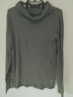 drug store's タートルネック 長袖トップス グレー