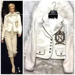 本物 入手困難 ランウェイ ドルチェ＆ガッバーナ N クラウン装飾 ジャケット