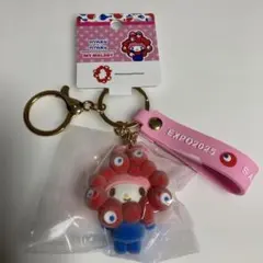 正規品 サンリオ ミャクミャク 立体マスコットフロッキーストラップ
