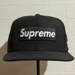 Supreme Box Logo Piping Cap New era ブラック