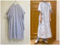 未使用natural by clipストライプドロストワンピース　サイズFree