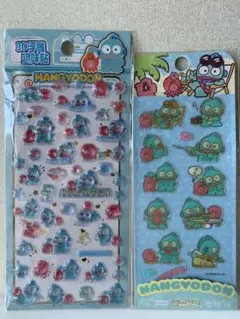 「正規品」サンリオ ハンギョドン ボンボンドロップシールとキラキラぷっくりシール