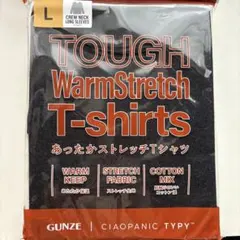 GUNZE WarmStretch T-shirts L ブラック
