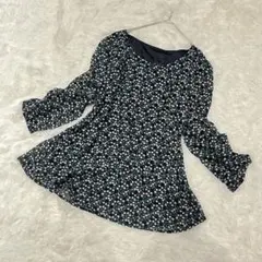 【美品】Rope’ Picnic（ロペピクニック）りんご柄 ブラウス フレア