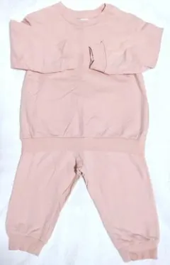 H&M スウェット セットアップ　無地 86 セットアップ ピンク
