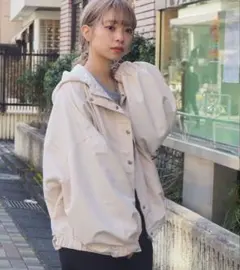 tiptop ビッグシルエットマウンテンパーカー　アイボリー