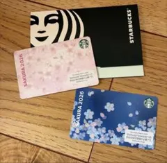 ２種セット　スターバックスカード　さくら エアリーブルー　ピンク　桜　スタバ