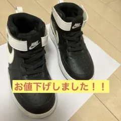 NIKE ハイカットスニーカー ブラック/ホワイト
