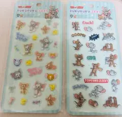 トムとジェリー プクプクシール 2シートセット　ボンボンドロップシール風