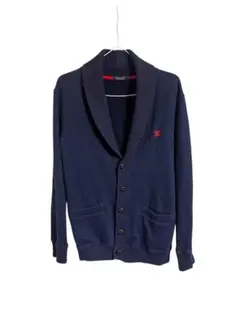 バーバリー ネイビー ショールカラー カーディガン 三陽商会 ブラックレーベル