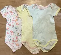 プチバトー　ベビー肌着3セット