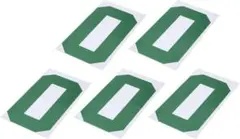 アイロンで貼る数字 0 熱転写 8" 緑 ソフトアイロンパッチ 5枚セット