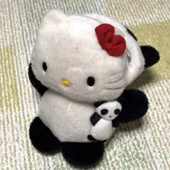 ハローキティ パンダ ぬいぐるみ キーホルダー マスコット 平成 レトロ