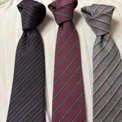 Welch Margentson ウールストライプネクタイ3本セット