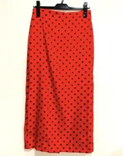 アンミカさん着用♡ZARA サテンドット柄スカート　Sのサムネイル