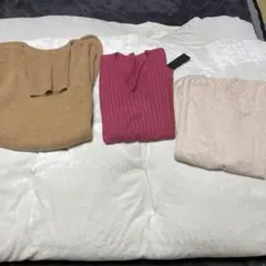 ベージュ 長袖ニット Mサイズ　まとめ売り