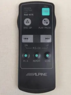 【A0153】アルパイン カーオーディオ リモコン RUE-4175　ジャンク品のサムネイル