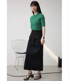 AZUL by moussyスーパーストレッチ美タイトスカート ブラック 黒 S