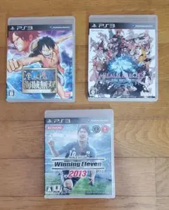 3本セット　PS3 ソフト 　ワンピース / FF14 / ウイニングイレブン