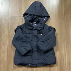 après les cours フード付きネイビーコート