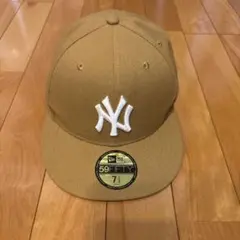 NewEra59FIFTYニューヨーク・ヤンキースキャップ 7 1/2 ベージュ