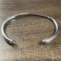 バングル ブレスレット ヴィンテージ ティアドロップ しずく シルバー925