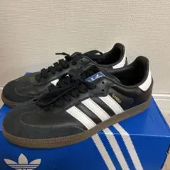 adidas Samba ブラック ホワイト スニーカー 24cm