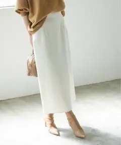 noble ジャージーライクカラータイトスカート　38