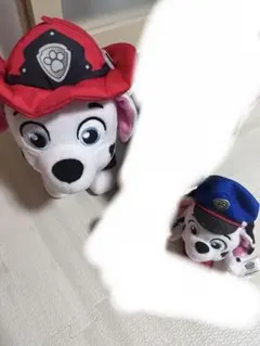 パウ・パトロール ぬいぐるみ マーシャル　大、小2体セット